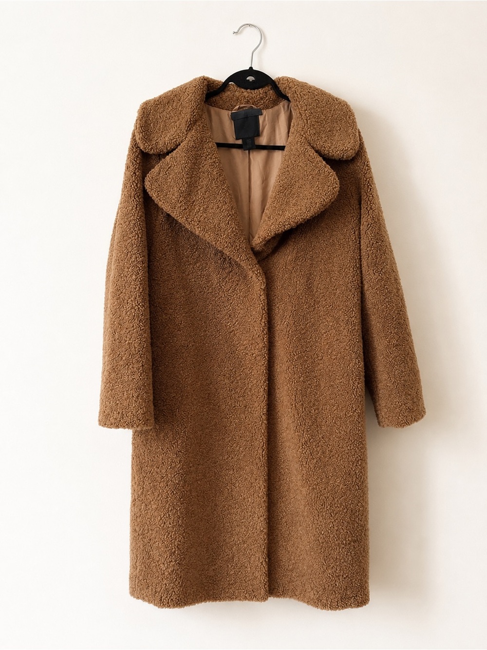 Madison Cinqcent Teddy Coat Camel Brown Sherpa Coat Women’s Medium